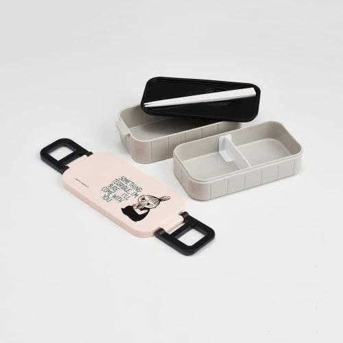 Skater Lunch Box Little My Pink 600ml Antibacterial 2 Tiers for Women Made in Japan YZW3AG-A