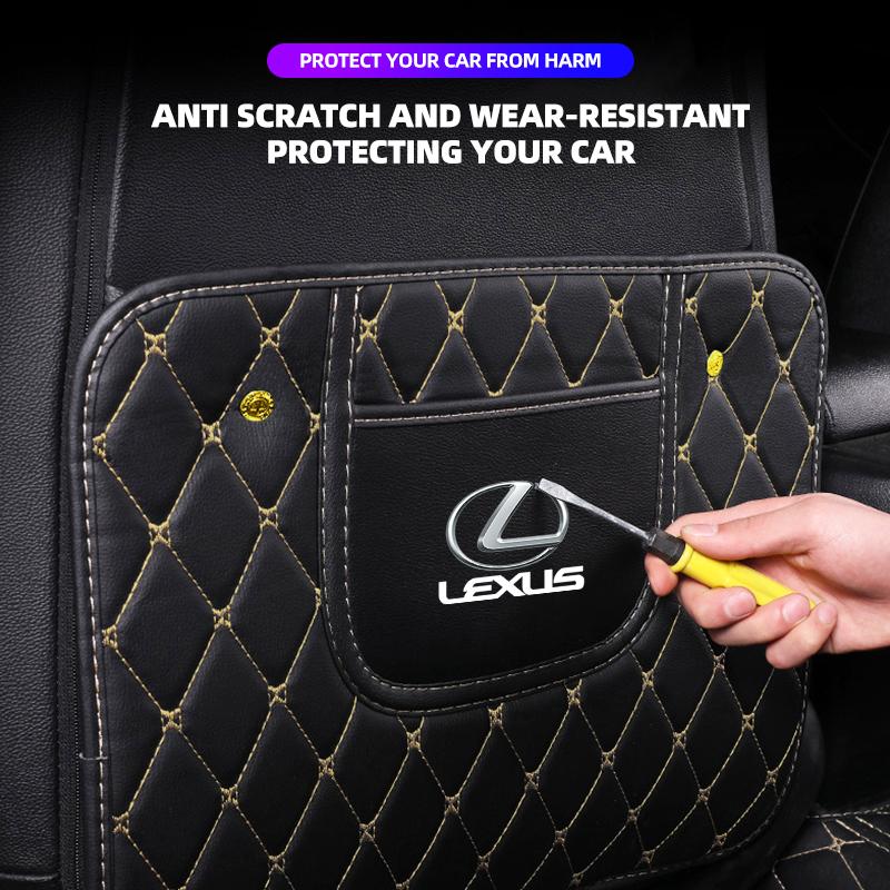 Car Seat Back Anti Kick Pad Leather Interior Anti Scratch Protector Cover For Lexus EX300H RX450H IS300H ES300H NX RX GS Al20
