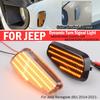 For Jeep Renegade BU 2014- 2Pcs LED Dynamic Side Marker Lights Turn Signal Blinker Indicator Lamps OEM#68256049AA 68256050AA