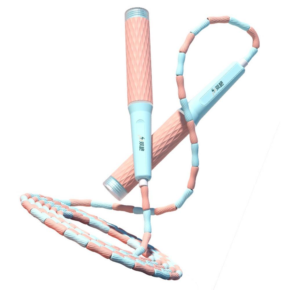 Not Entangled Skipping Rope Adjustable Soft Beaded Segmented Fitness Jump Rope  For Adult