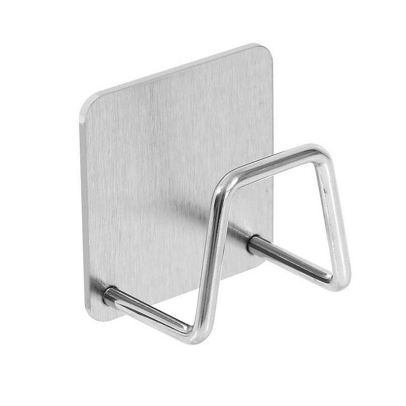 1/2/5/10pcs Stainless Steel Sink Sponge Rack For Sponge Steel Wire Ball Draining Paste The Inner Wall Of The Sink Kitchen