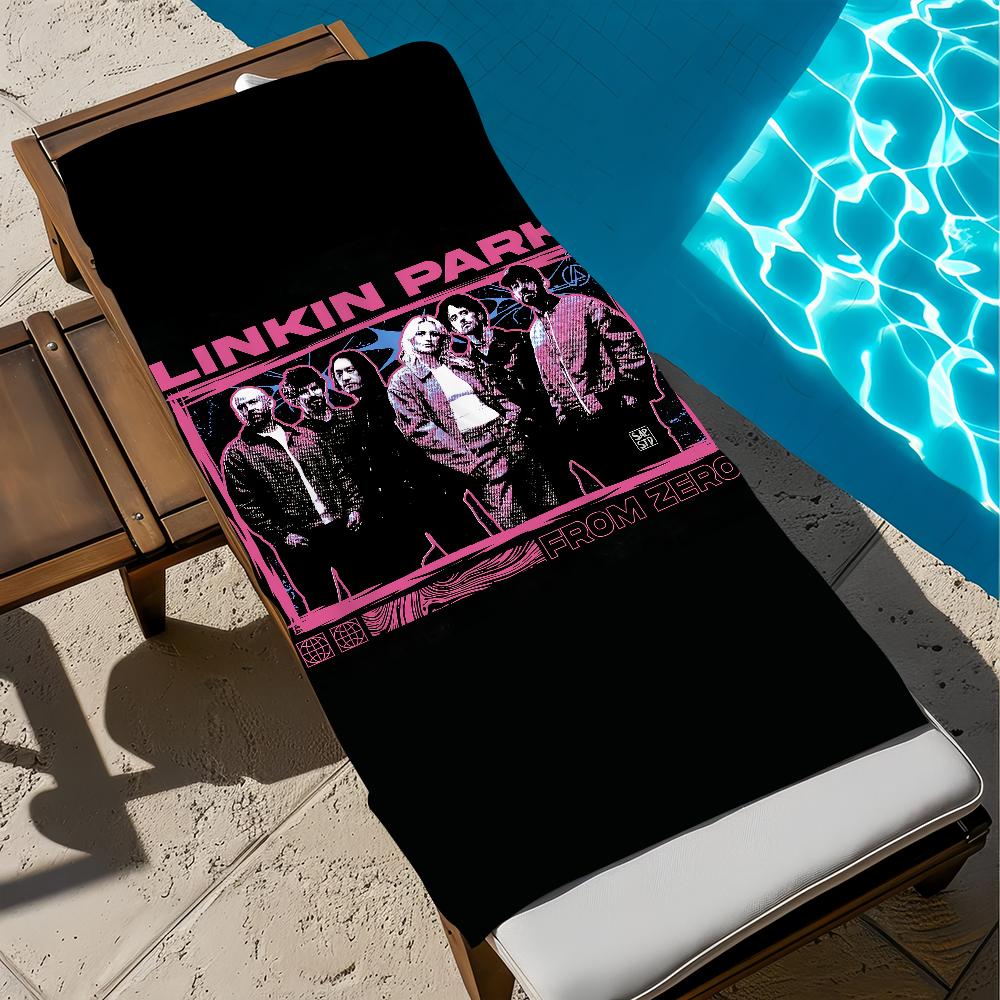 Asciugamano Rock Band Palestra Doccia Campeggio Asciugatura Rapida Sportivo Grande Asciugamani da Spiaggia Morbido Piscina Da P-Park Zero L-Linkin Regalo Per Viaggio