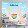 World Pride Day Tapestry Rainbow Flag Tapestry Artistic Tapestry Home Living Room Dorm Bedroom Aesthetics Decoration Tapestries