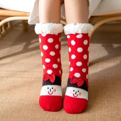 Thermal Fluffy Socks Womens Winter Warm Floor Sock Soft Female Home Indoor Christmas Gifts Non Slip Grip Floor Slipper Sock