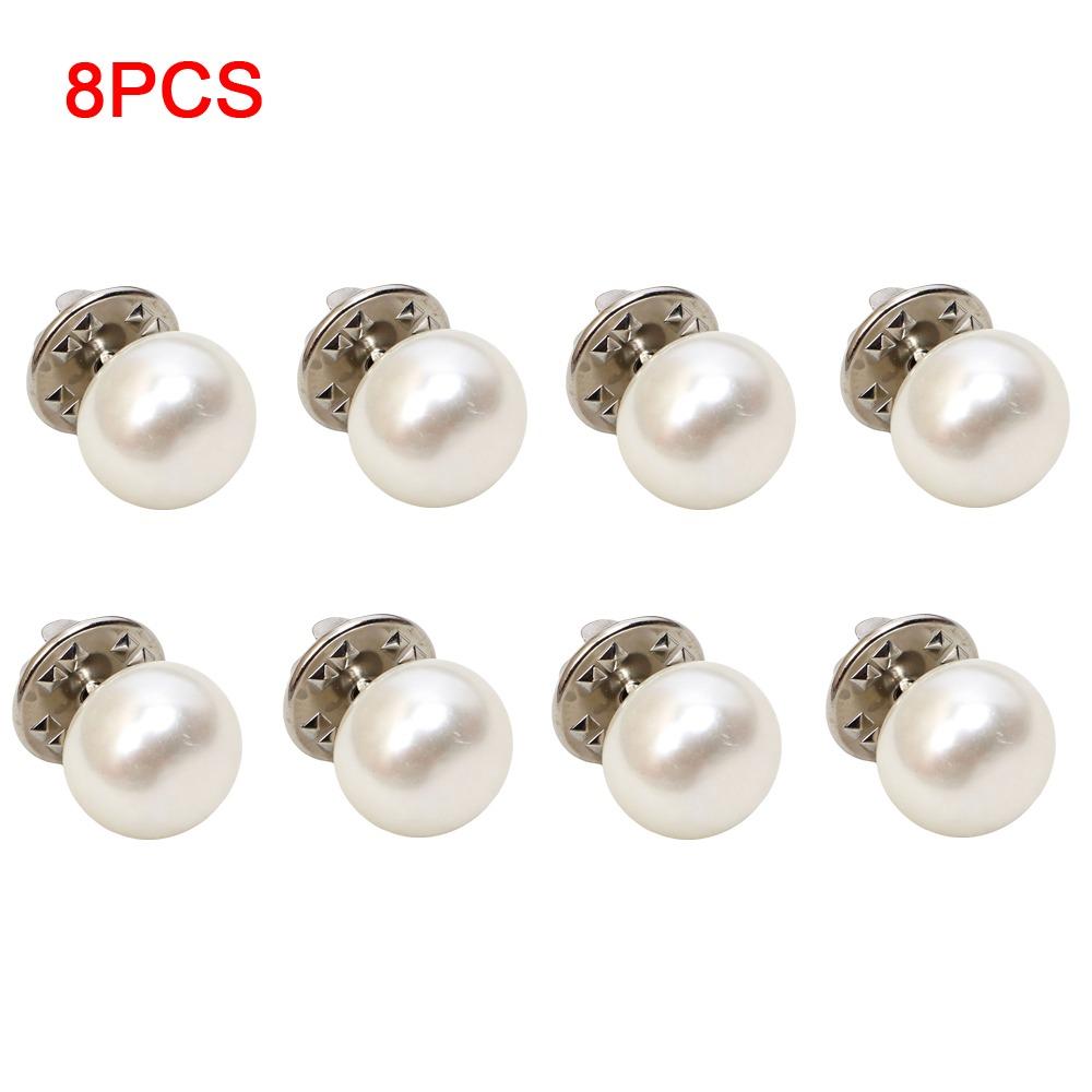 Detachable Cardigan Buckle Adjustable Button Brooches Imitation Pearl Brooch Shirt Cardigan Shawl