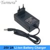 25V 2A Charger for 25V Screwdriver Shurik Battery DC 5.5*2.1mm with Indicator for 6S Battery Pack and Vacuum Cleaner Use Turmera