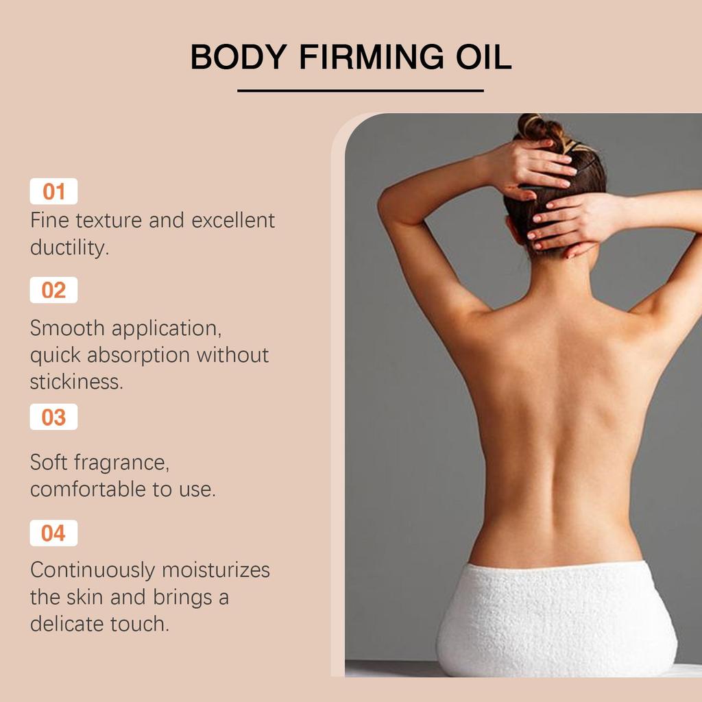 Moisturizing Anti Cellulite Firming Body Oil Sagging Skin Tightening Anti-Aging for Body Refreshing Hydrate Firming Body Oil