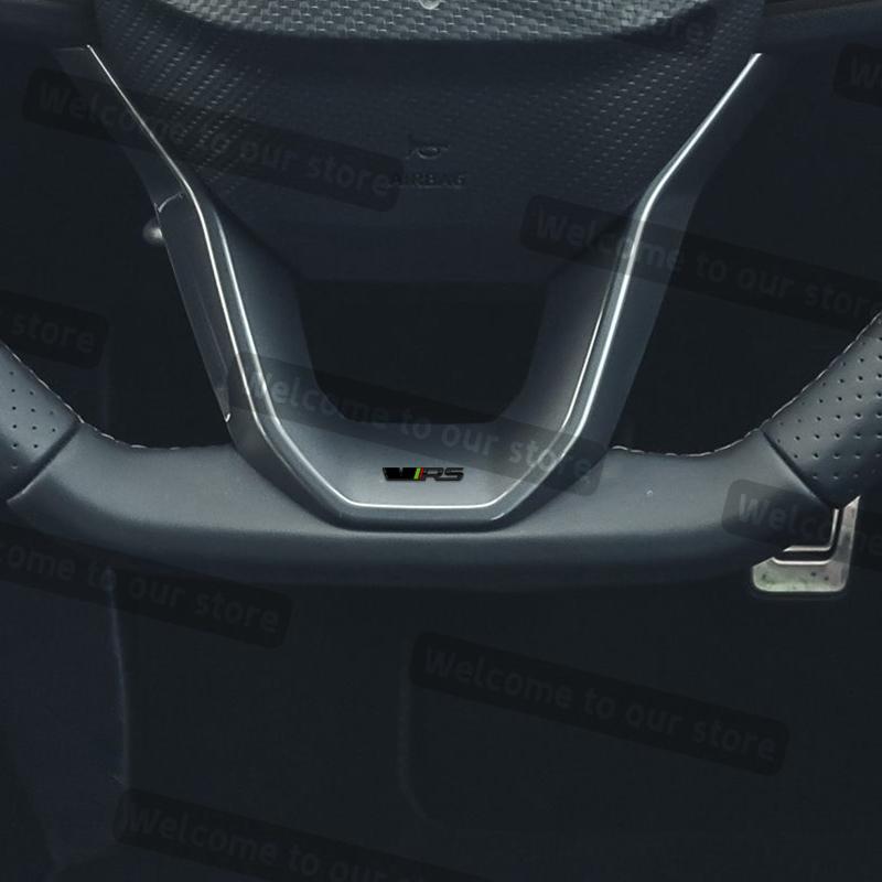 HGWE4 3D Metall Auto Styling VRS Emblem Aufkleber Auto Lenkrad Abzeichen Aufkleber Für Skoda Kodiaq Fabia Enyaq Octavia Combi Kamiq Rapid