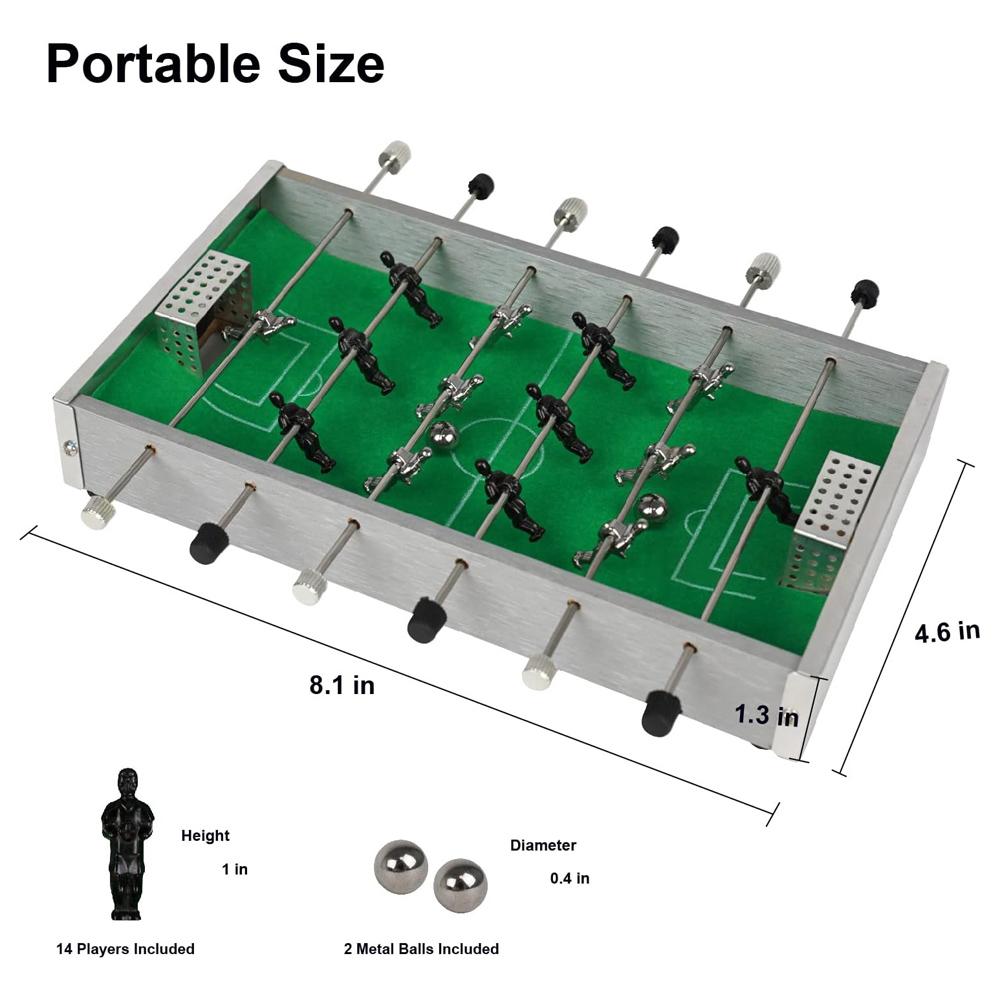 Mini Tischfußballspiel Robust Langlebig Tischfußballtisch Klein für Kinder Erwachsene Tischkicker Mehrere Modi Geschenke 260319