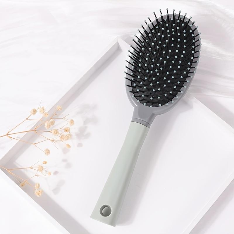 [Nylon Bristle Hair Brush] Nylon Bristle Hair Brush for Women, ABS Plastic Handle, Finishing Comb for Normal Hair
