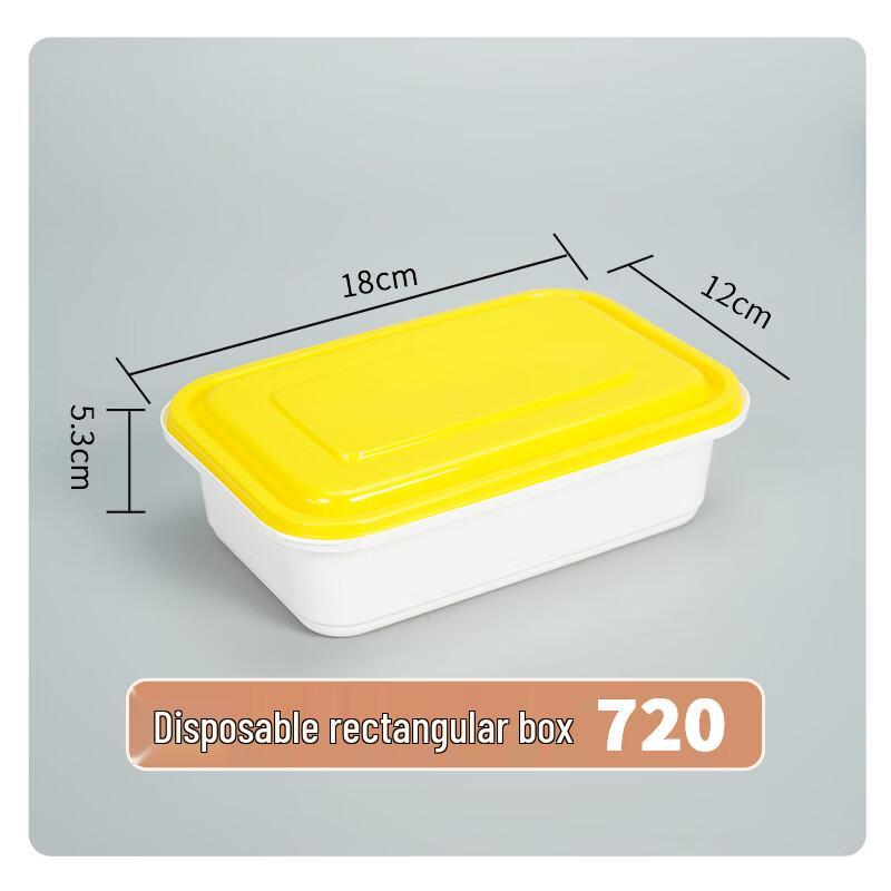 

Disposable Rectangular Food Containers with Secure Lock