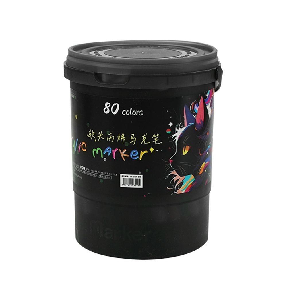 Non-toxic Acrylic Marker Pen Multiple Colors Soft Headed Marker Kindergarten Painting