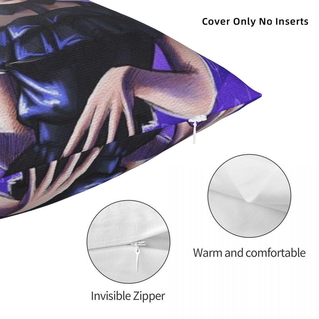 Wednesday Addams Halloween Gothic Pillowcase Soft Fabric Cushion Cover Decor Throw Pillow Case Cover Home Square 40X40cm