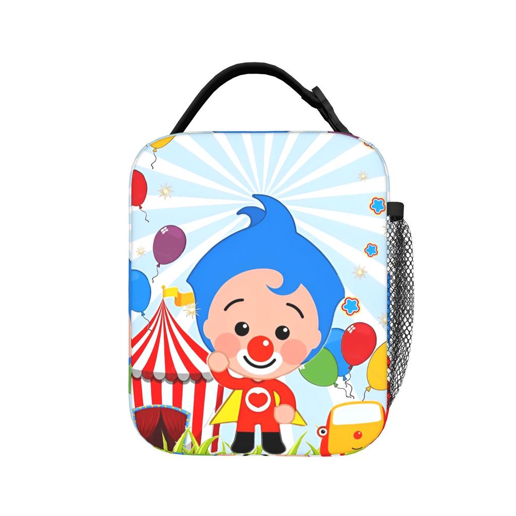 Clown P-Plims Insulated Lunch Bags Thermal Bag Reusable,Meal Container Cartoon High Capacity Tote Lunch Box Food Bag School