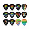 12 Pieces Guitar Picks 0.46mm 0.71mm 0.96mm Plectrum ABS Premium for Acoustic Electric Guitar Bass Ukulele Plectrums