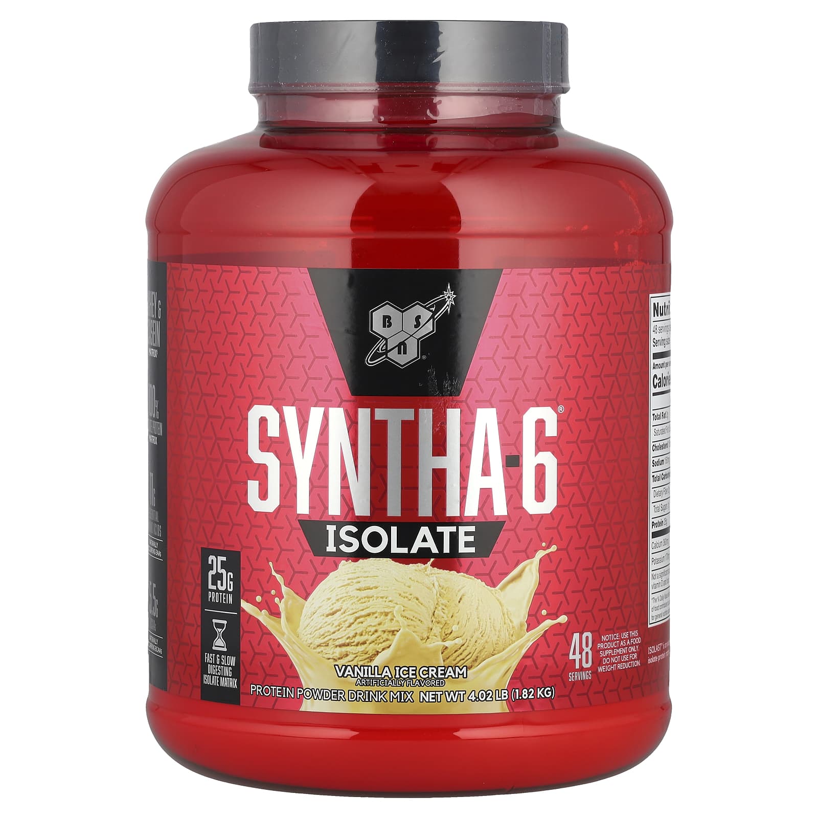 

Syntha-6 Isolate, Protein Powder Drink Mix, Vanilla Ice Cream, 4.02 Lbs (1.82 Kg)