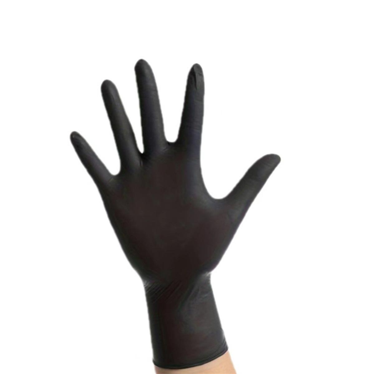 Black Nitrile Disposable Gloves, XL, Latex and Powder Free, 100 Pcs S-10PC