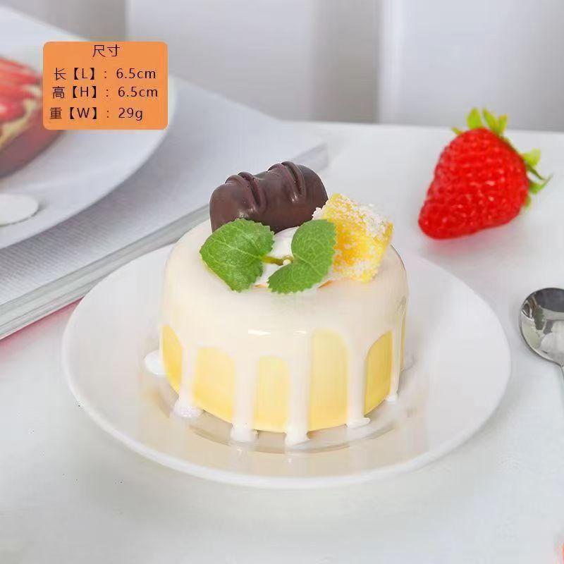 1PC Artificial Fruit Cake Cookies Fake Food Decoration Photography Pro Food Simulation Cake Model Tea Table Decoration