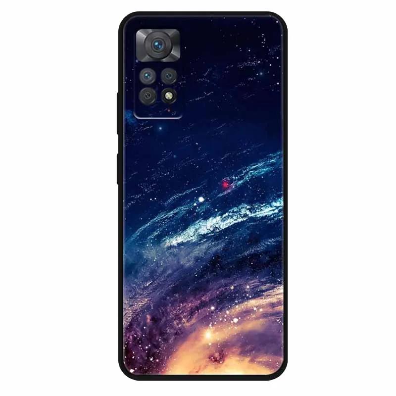 Funda For Xiaomi Redmi Note 11 Pro 5G Case Cool Space Soft Silicone TPU Covers For Xiaomi Redmi Note 11Pro 5G Wolf Protect Shell