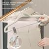 Home Balcony Non-marking Non-slip with Clip 2 In 1 Coat Hanger