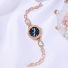 Rhinestone Women's Roman Numeral Bracelet Watch with Adjustable Strap