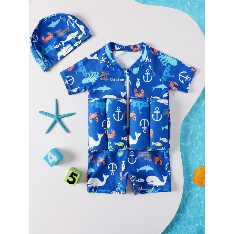 

Детский плавучий купальник с коротким рукавом для девочек и малышей, 2022 Size 110