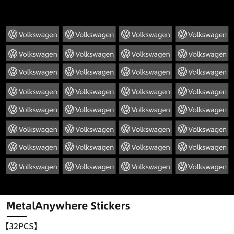 3D Metal Car Emblem Letter Decorative Stickers Badge Decal For Volkswagen VW Passat Golf Tiguan Polo M178 Scirocco Jetta CC Touareg