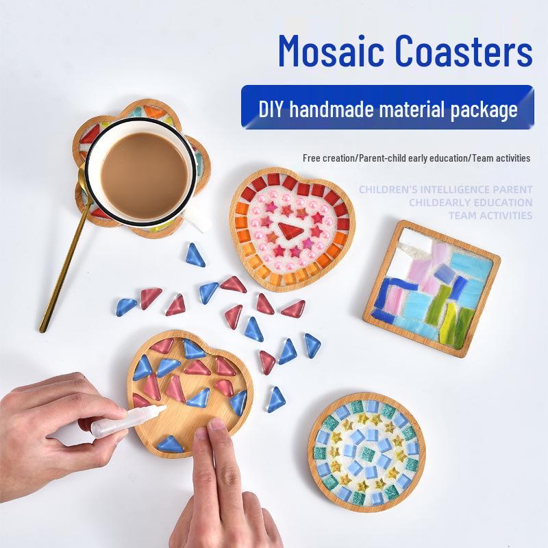 DIY Mosaic Coaster Craft Kit for Kids - Patchwork Creative Art