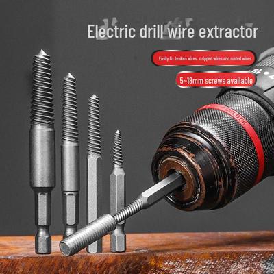 Industrial Grade Hex Handle Screw and Bolt Extractor for Electric Drills