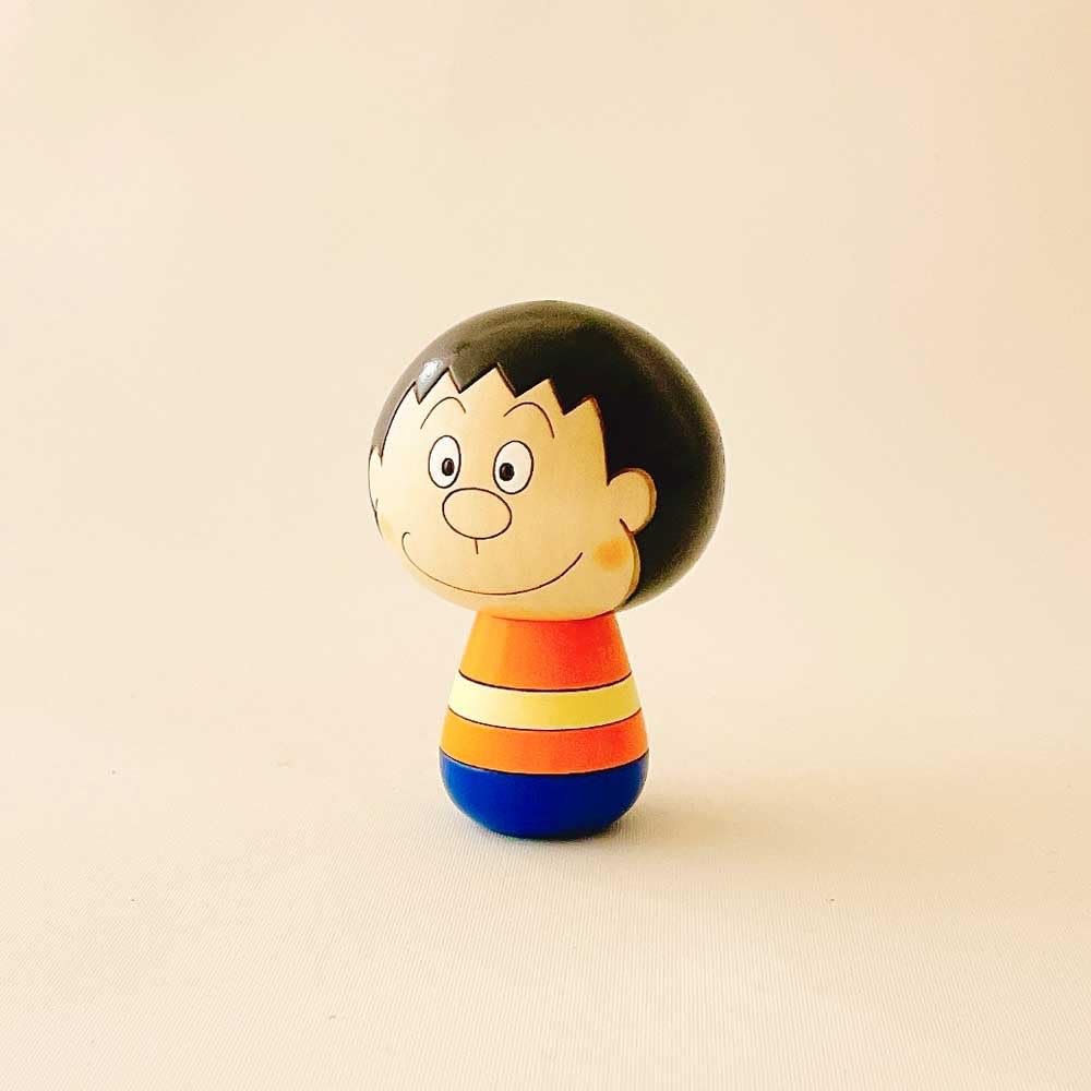 Usaburo Kokeshi Gian Kokeshi Doraemon Figure Made in Japan Interior Gift Kokechi