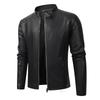 Men's Youth Korean Slim Fit Casual Motorcycle Leather Jacket