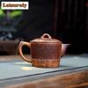 250ml Yixing Purple Clay Teapots Handmade Lotus Pot Raw Ore Hyperthermy Section Mud Kettle With Strainer Zisha Teaset Craft Gift