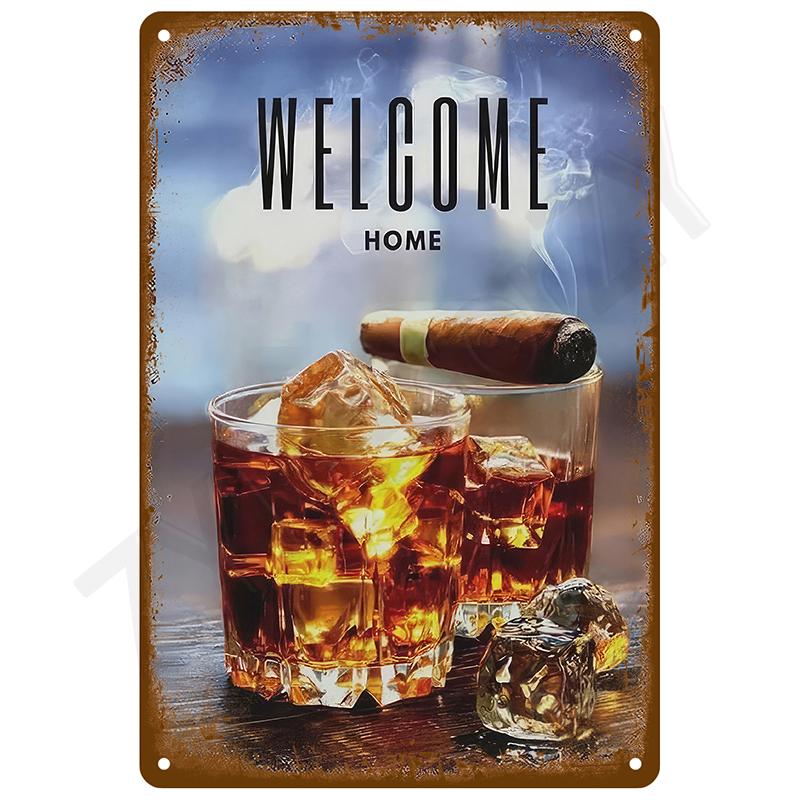 Metal Signs Vintage Metal Plates Posters Retro Wall Art Bar Accessories Mancave Tin Sign Room Luxury Home Decor Item Decorations