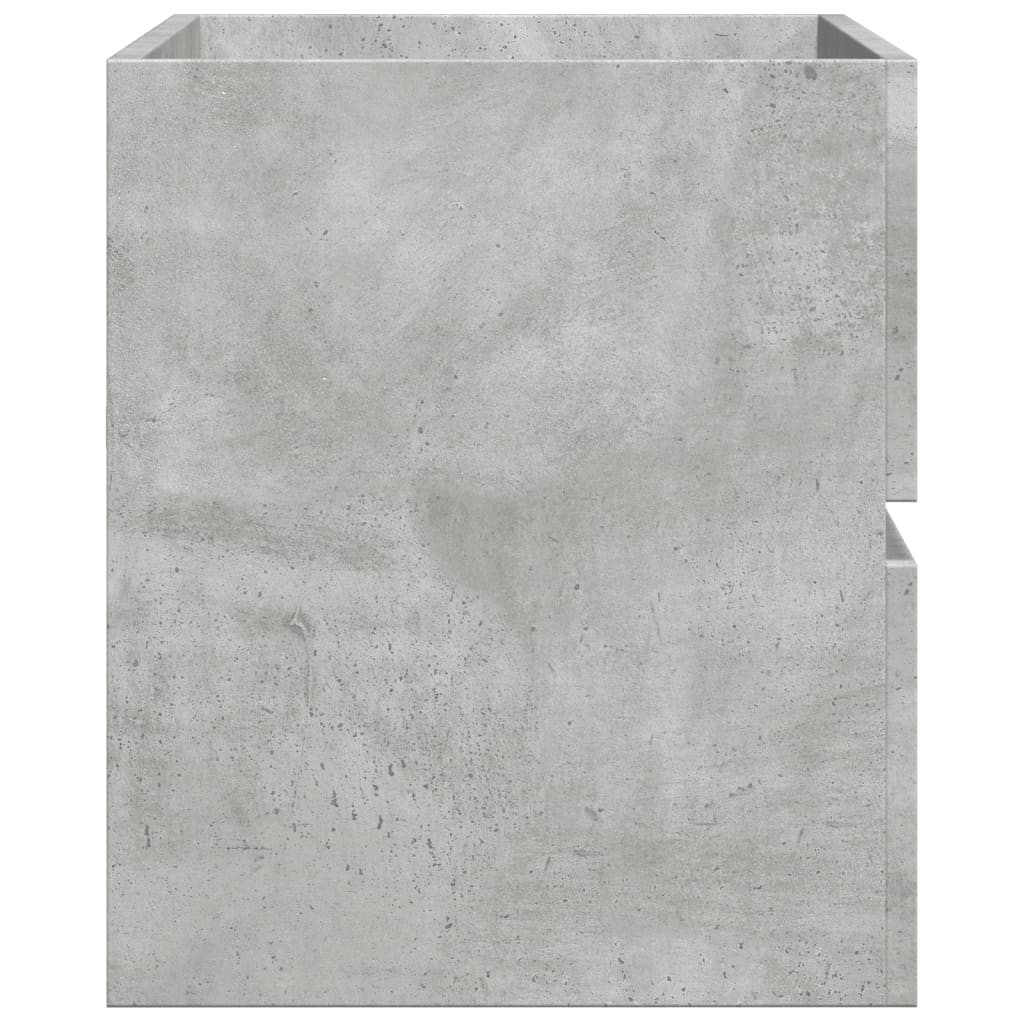 Bathroom Wall Mounted Cabinet Concrete Grey 80 x 38.5 x 45 cm Particleboard