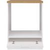 JUNONA Meuble bas four 60 cm - Plan de travail - Blanc brillant