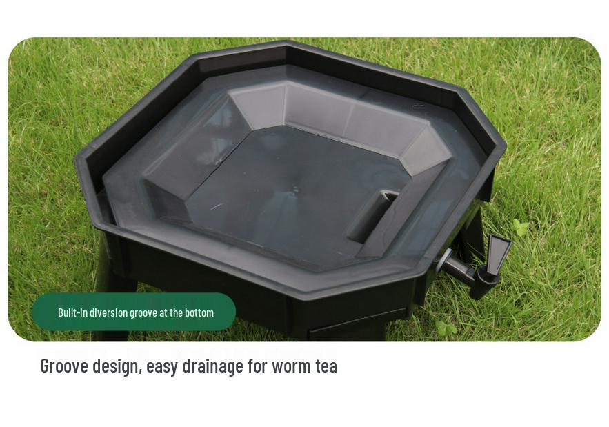 Earthworm Composting Bin for Kitchen Waste - Breeding & Fermentation Tray