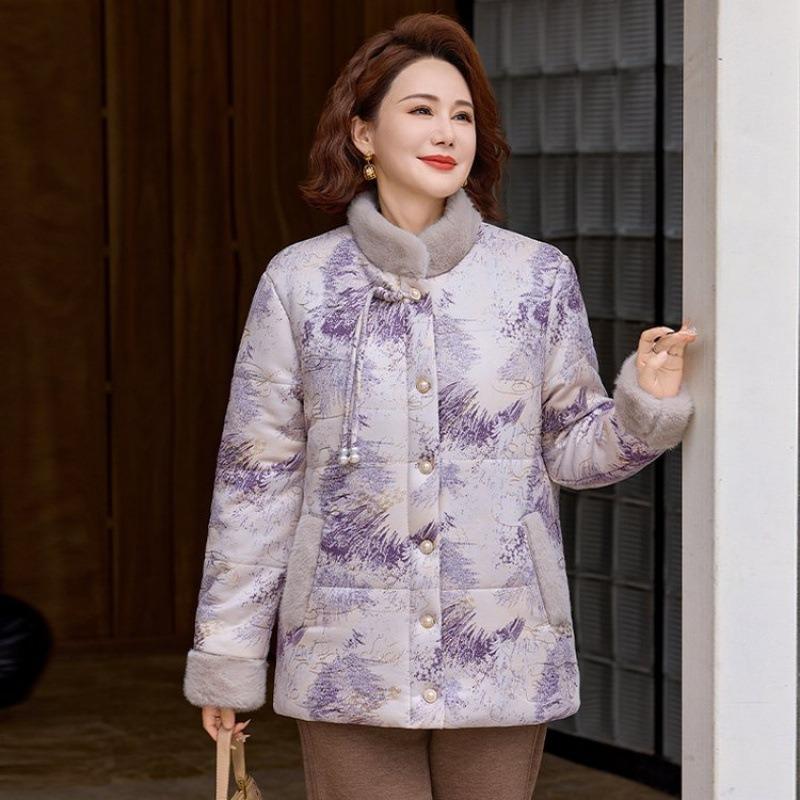 Winter Cotton-padded Clothes, Medium and Women's Cotton-padded Jackets, Piled and Thickened Cotton-padded Jackets, New Models.