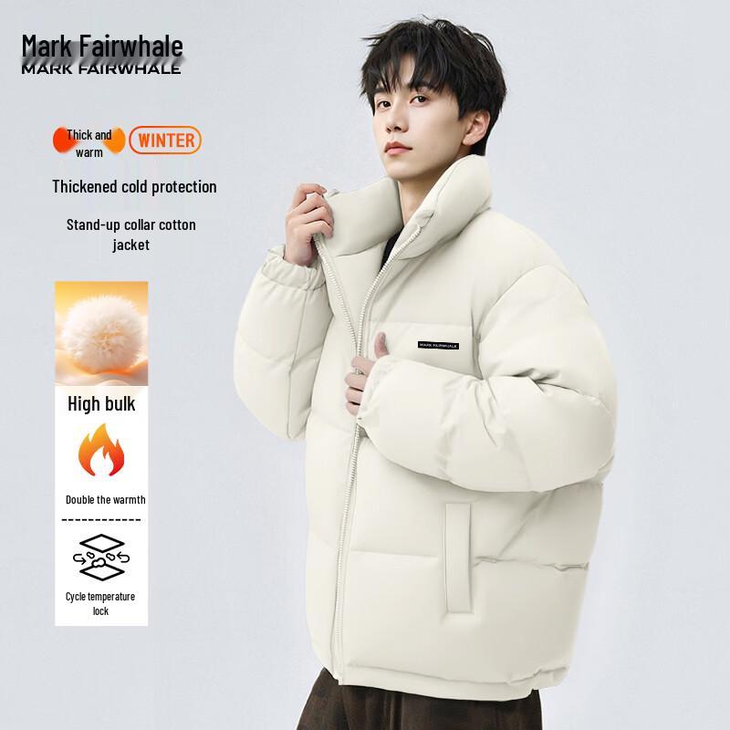 

Mark Fairwhale Men s Winter Stand-Up Collar Puffer Jacket L