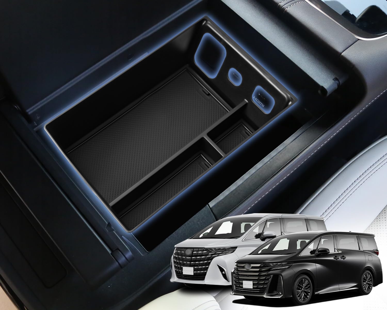 

WEIPIN 2023 Новый Toyota Alphard 40 Серии Vellfire Эксклюзивный Консольный Лоток Консольный Лоток Консольный Бокс Внутренний Лоток Центральная Консоль Хранение Мелких Предметов ABS