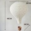 Ins Fabric Hot Air Balloon+String Lights Nordic Children's Room Handmade Wall Hanging Balloon Lampshade Decoration Accessories