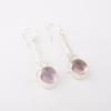 Ametrine Gemstone 925 Sterling Silver Jewelry Handmade Earrings 1.76" For Gift EE-171-29