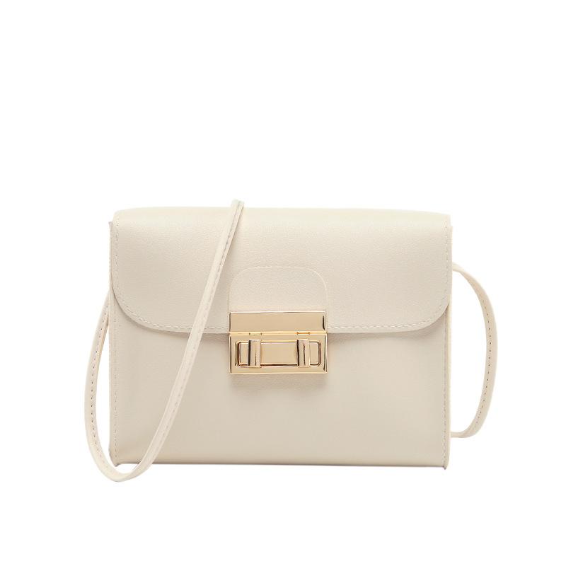 

Edition, personalized lock small square bag can logo 2024 summer and autumn new crossbody mobile phone bag бежевий