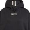 Adidas Moon Boot Hoodie Black Women Streetwear IY8044