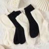Unisex Schwarze Winter Samt Schlaf Socken Zuhause Verdicken Warm Weiß Weiche Faux Nerz Socken Herbst 1 Paar