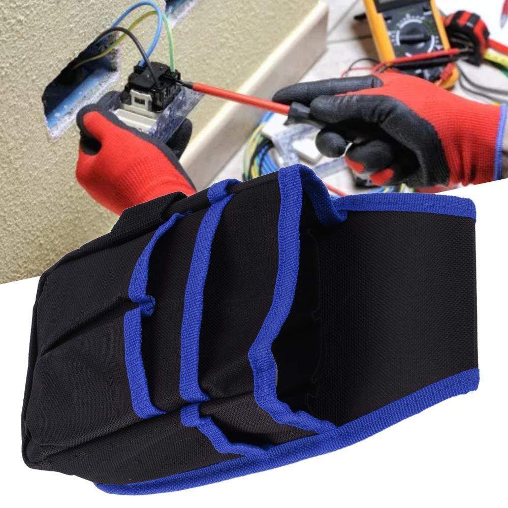 

Heavy Duty Tool Pouch Oxford Cloth Tool Belt Durable Tool Waist Bag for Electrician Technician синий