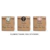 500 Stück/Rolle Blume Danke Aufkleber Set 1 Zoll Kreis Floral Masking Tape Tagebuch Geschenk Dekoration Siegel