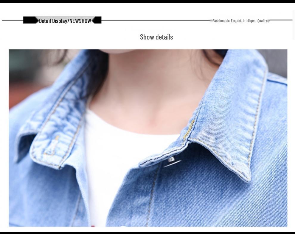 Early Autumn Batwing Sleeve Denim Jacket