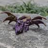 1Pcs 3D Printing Flying Dragon Wing Handicraft Ornaments Figurine Art Deco Resin Dragon Sculpture Tabletop Animal Theme Decor