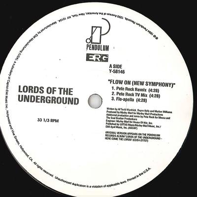 12inch Record LORDS OF THE UNDERGROUND - Flow On (New Symphony) / Lord's Pra Y58146 PENDULUM 1994 US Rap & Hip-Hop/R&B Used