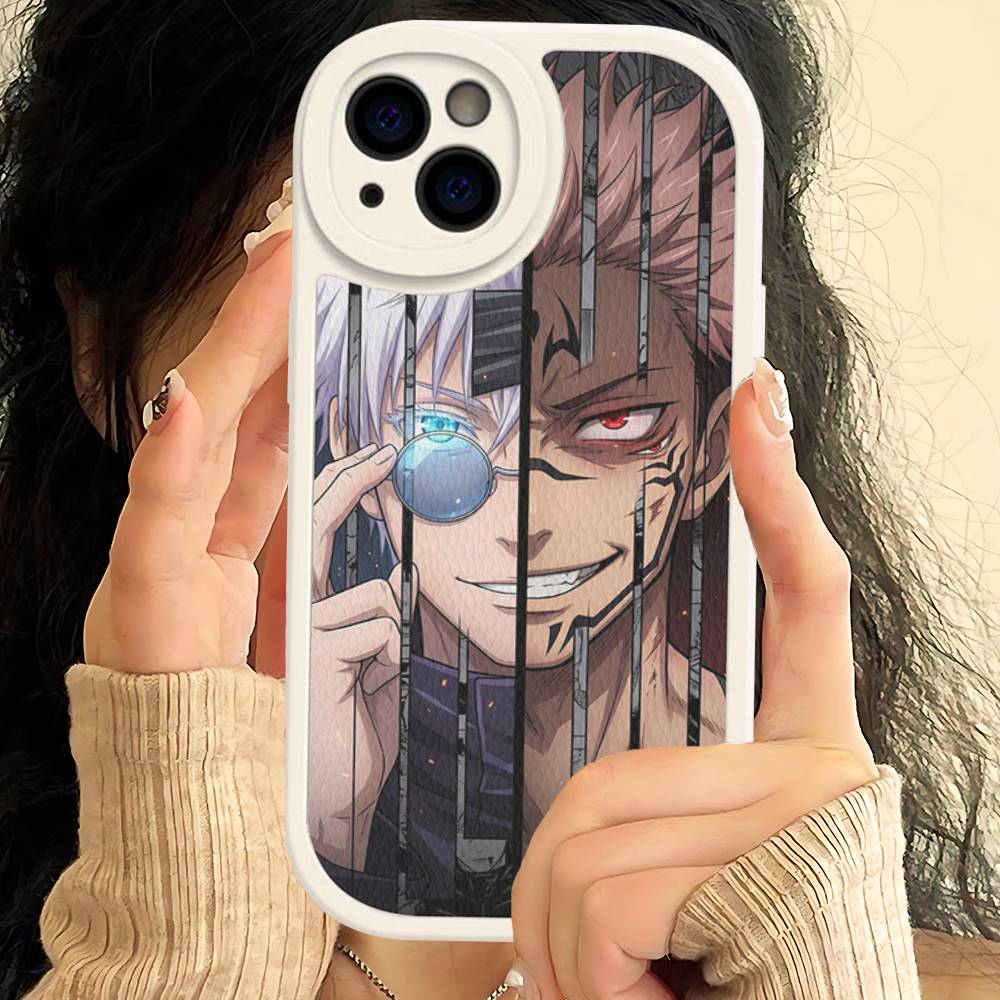 

Сверхъестественное Аниме Jujutsu Kaisen Чехол для Телефона Для IPhone 16 15 14 13 12 11 Pro Max Plus Кожаный Мягкий Чехол iphone XS MAX
